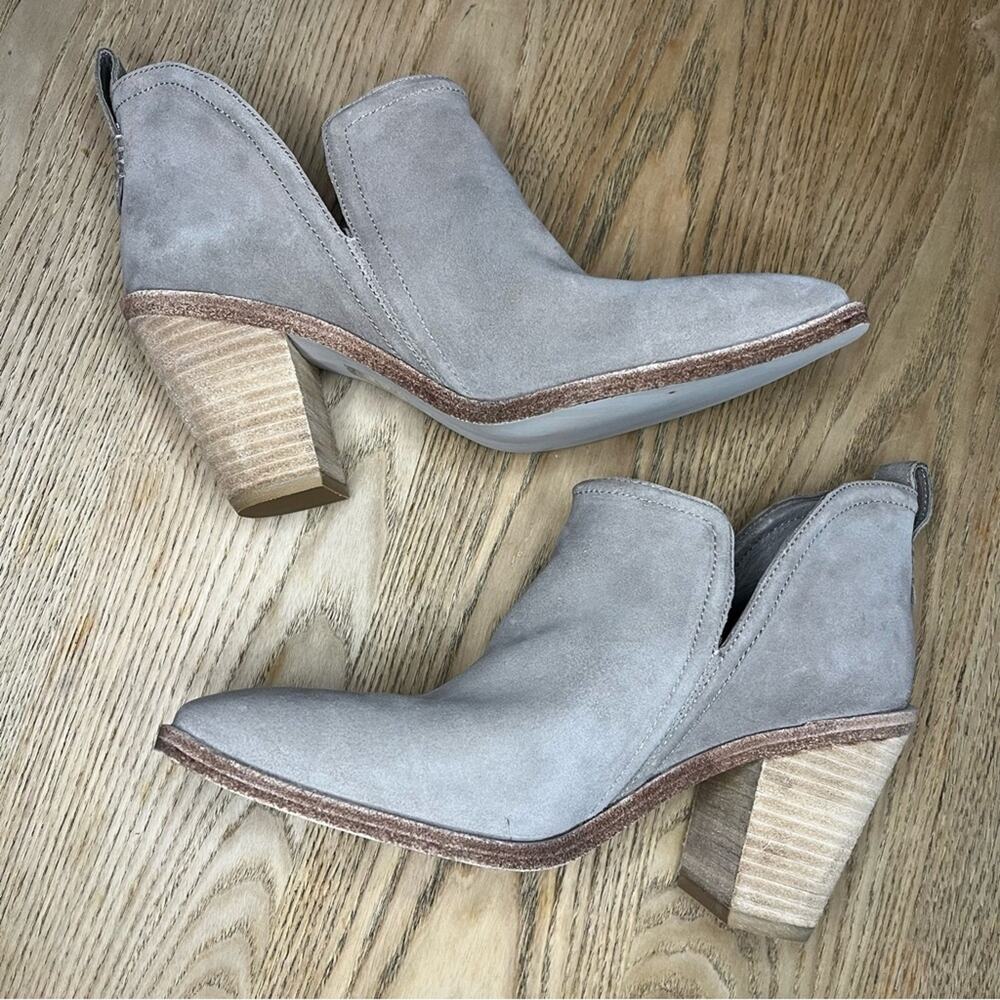 New! Jeffrey Campbell Rosee Suede Bootie Square Toe Western Women’s Size 10 - Picture 9 of 10